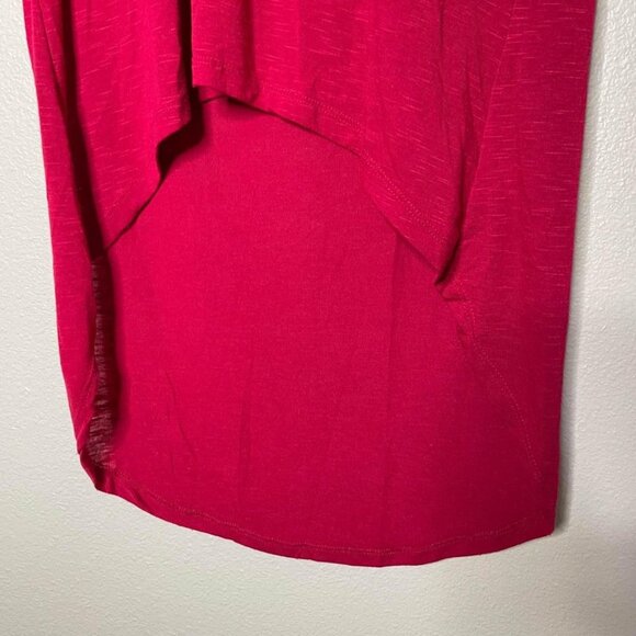 Poof! Red Mesh Hooded Tunic Top Size Small - Picture 2 of 5